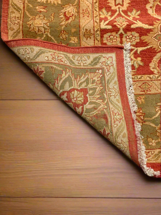 Sultanabad 100% wool Hand Made Rug - size 9" x 12"  (P)