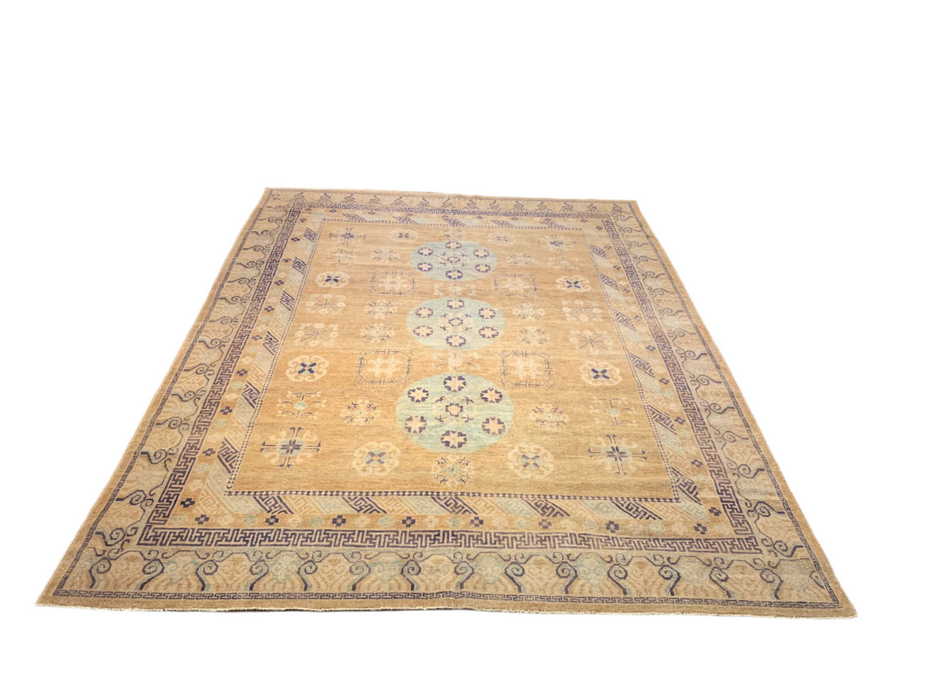 Khotan Pomegranate design Oriental Rug: Size 9" x 12' 4"