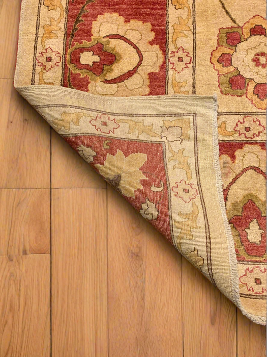 Hand-Knotted Sultanabad Vegetable-Dyed Wool Rug, 9" x 12' 4"  (K)