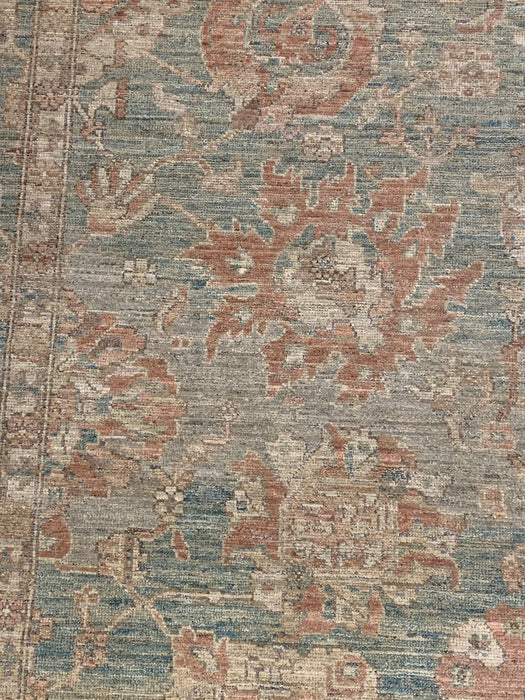 Hand-Knotted Sultanabad Vegetable-Dyed Wool Rug, 9' 1" x 11' 11"  (K)