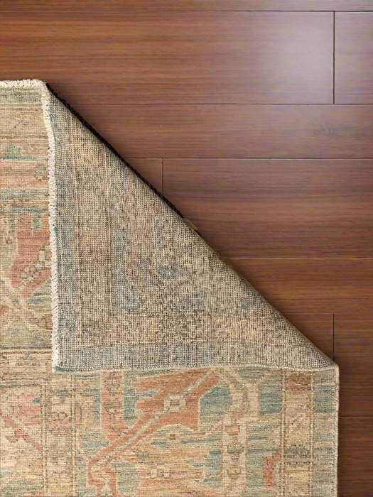 Hand-Knotted Sultanabad Vegetable-Dyed Wool Rug, 9' 1" x 11' 11"  (K)