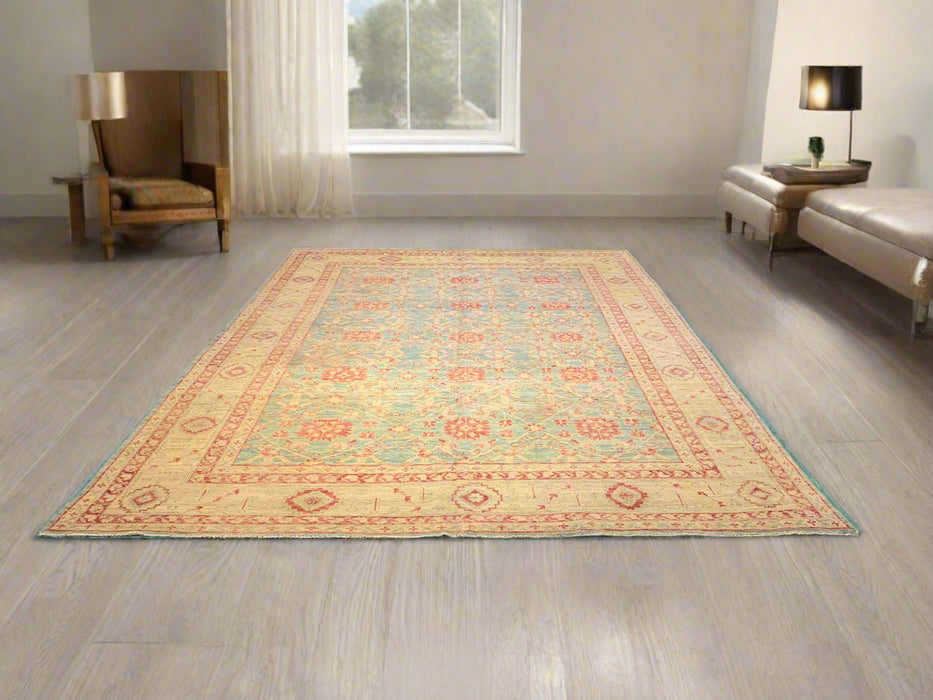 Hand-Knotted Sultanabad Vegetable-Dyed Wool Rug, 8' 9" x 12' 2"  (K)