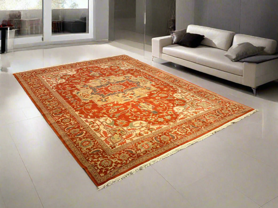 Sultanabad 100% wool Hand Made Rug - size 8' 10" x 11' 10"  (P)