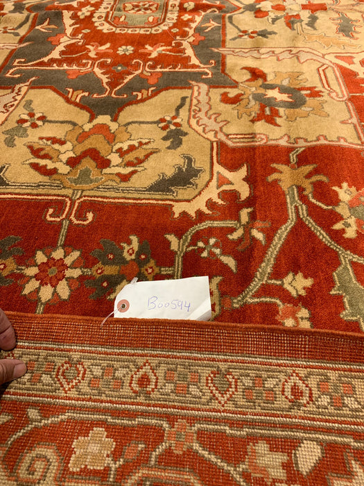 Sultanabad 100% wool Hand Made Rug - size 8' 10" x 11' 10"  (P)