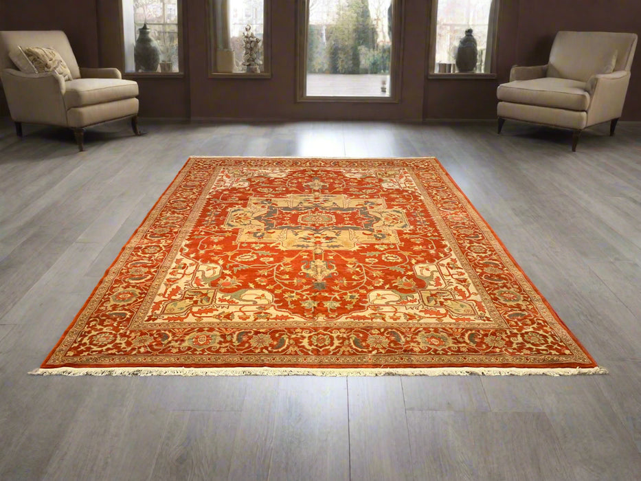 Sultanabad 100% wool Hand Made Rug - size 8' 10" x 11' 10"  (P)