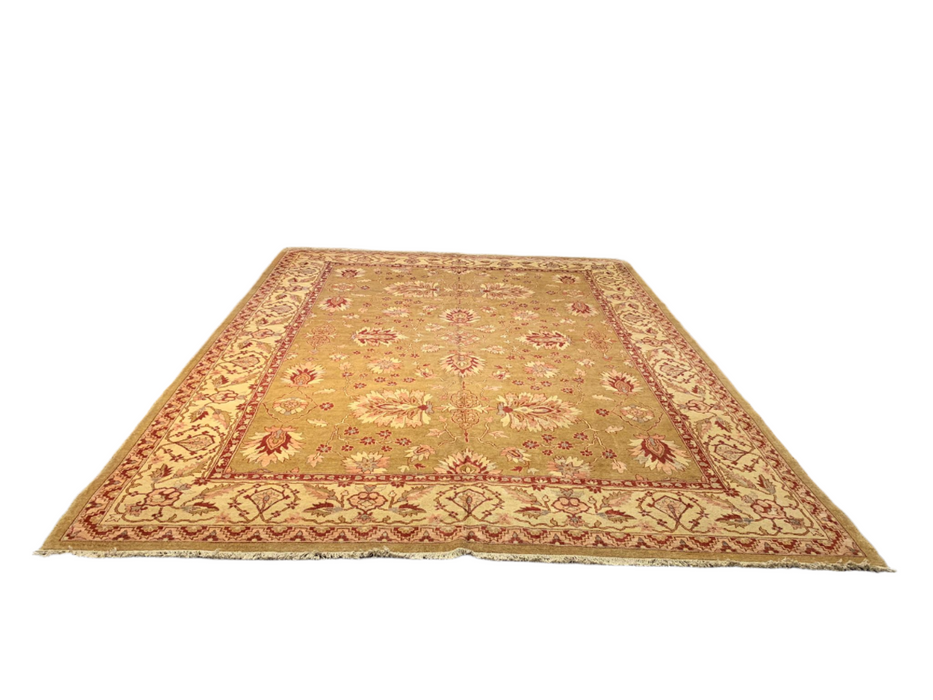 Hand-Knotted Sultanabad Vegetable-Dyed Wool Rug, 9' 1" x 12' 2" (K)