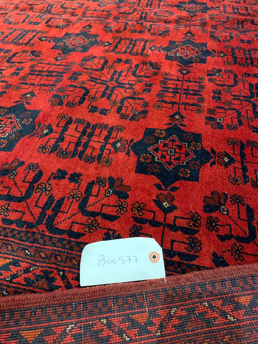 Terkaman Tribal Afghan Oriental Rug, size  8' 5" x 11' 6"  (C)