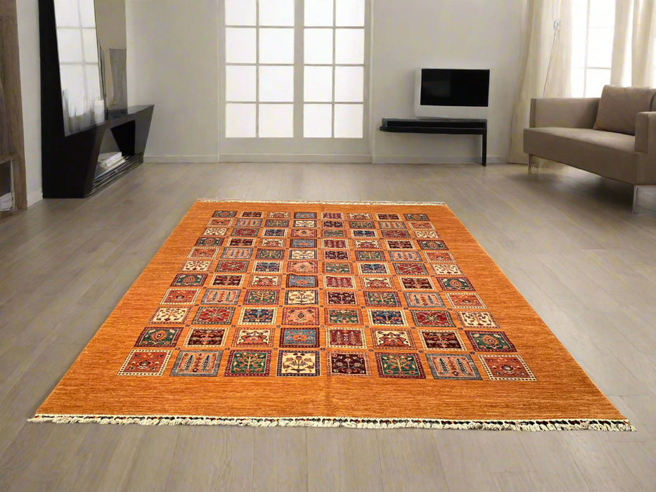 Hand-Knotted Sultanabad Vegetable-Dyed Wool Rug, 8' 4" x 11' 7"  (K)