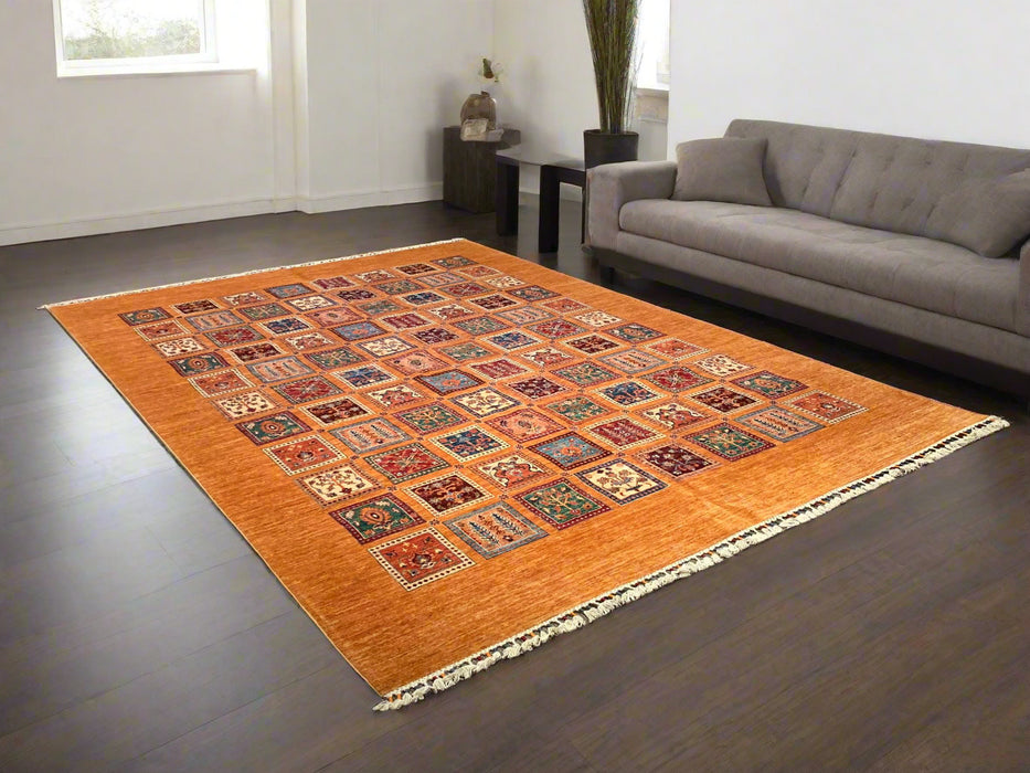 Hand-Knotted Sultanabad Vegetable-Dyed Wool Rug, 8' 4" x 11' 7"  (K)