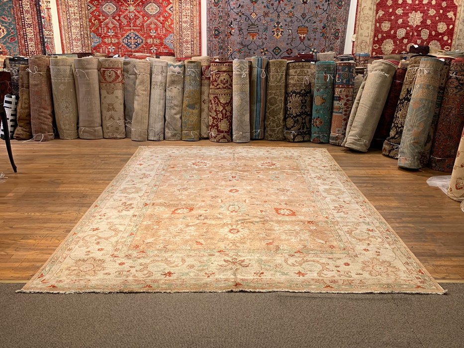 Hand-Knotted Sultanabad Vegetable-Dyed Wool Rug, 8' 11" x 11' 11"  (K)