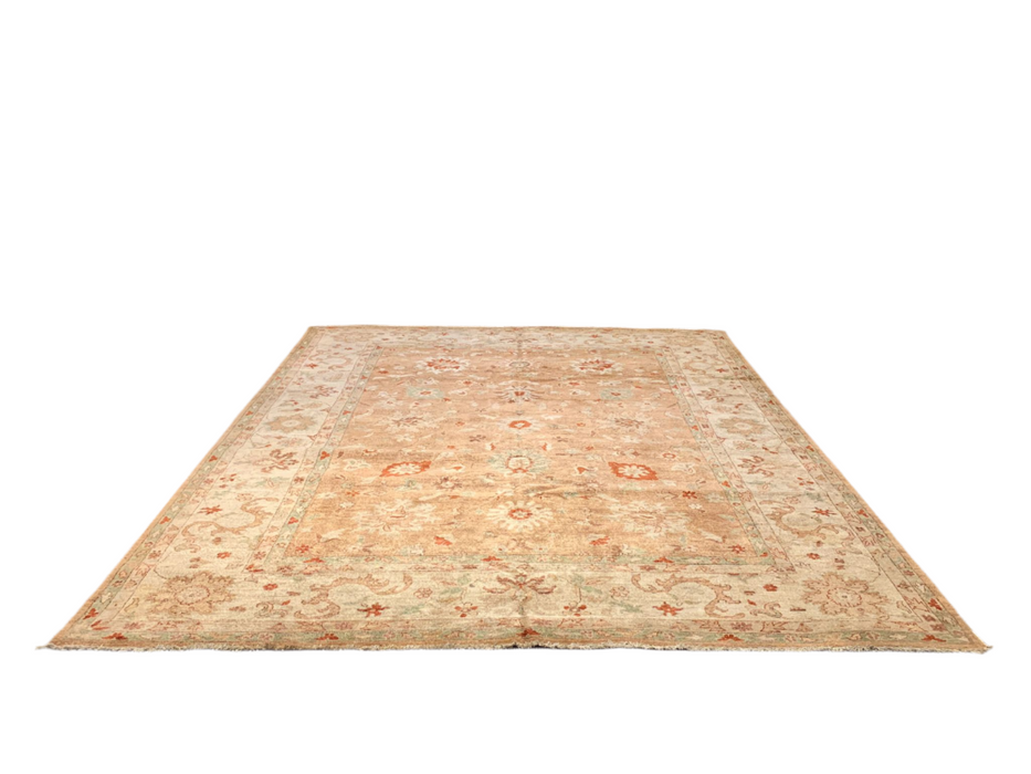 Hand-Knotted Sultanabad Vegetable-Dyed Wool Rug, 8' 11" x 11' 11"  (K)