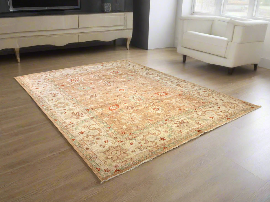 Hand-Knotted Sultanabad Vegetable-Dyed Wool Rug, 8' 11" x 11' 11"  (K)