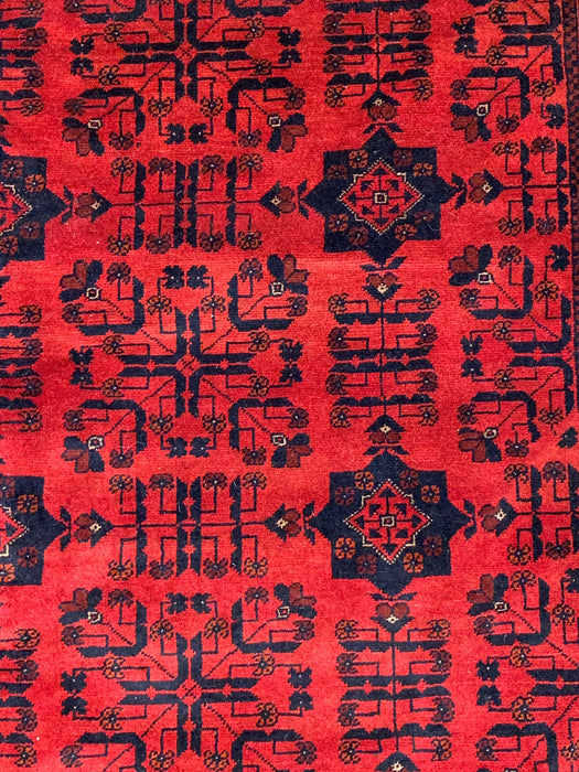 Terkaman Tribal Afghan Oriental Rug, size  8' 5" x 11' 6"  (C)