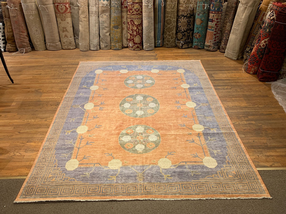 Khotan Pomegranate design Oriental Rug, size 8' 11" x 11' 6"  (D)