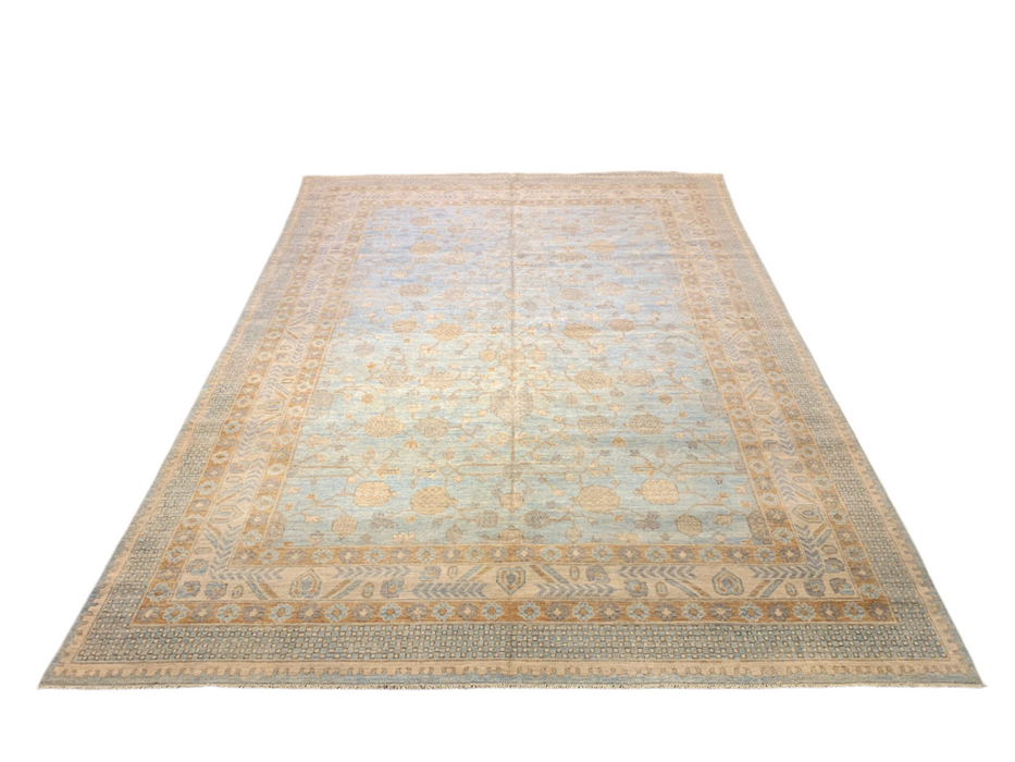 Hand-Knotted Sultanabad Vegetable-Dyed Wool Rug, 9' 6" x 13' 9"  (K)