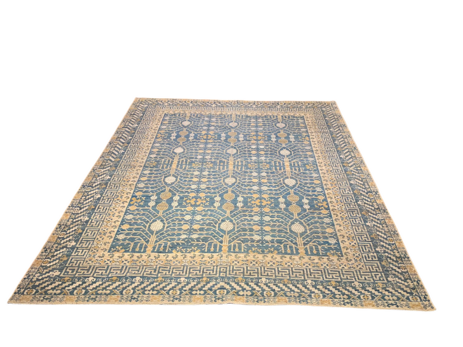 Khotan Pomegranate design Oriental Rug, size 9' 6"  11' 7"  (D)