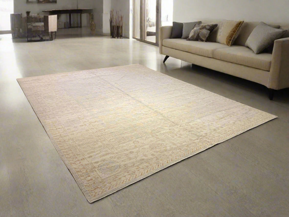 Hand-Knotted Sultanabad Vegetable-Dyed Wool Rug,  9' 11" x 12' 5"  (K)