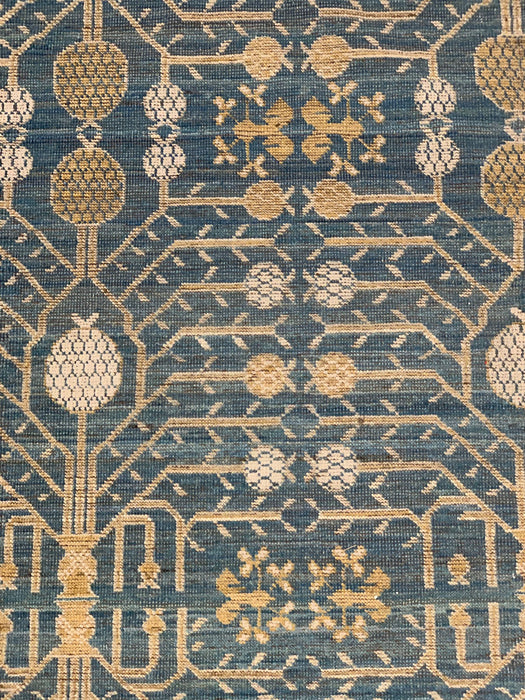 Khotan Pomegranate design Oriental Rug, size 9' 6"  11' 7"  (D)