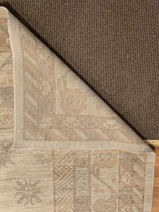 Hand-Knotted Sultanabad Vegetable-Dyed Wool Rug, 10" x 13"  (K)