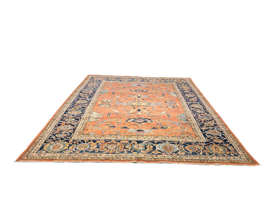 Hand-Knotted Sultanabad Vegetable-Dyed Wool Rug, 9' 3" x 11' 11"  (K)