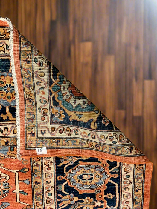 Hand-Knotted Sultanabad Vegetable-Dyed Wool Rug, 9' 3" x 11' 11"  (K)