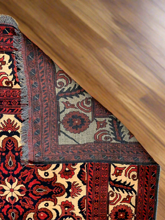 Terkaman Tribal Afghan Oriental Rug, size 9' 8" x 12' 2" (C)