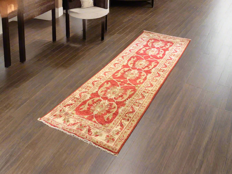 Hand-Knotted Sultanabad Vegetable-Dyed Wool Rug, 2' 8" x 8' 10" (K)