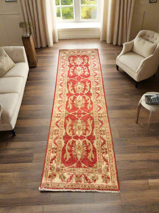 Hand-Knotted Sultanabad Vegetable-Dyed Wool Rug, 2' 8" x 8' 10" (K)