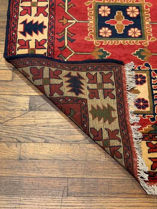 Terkaman Tribal Afghan Oriental Rug, size 2' 11" x 9' 7"  (Q)