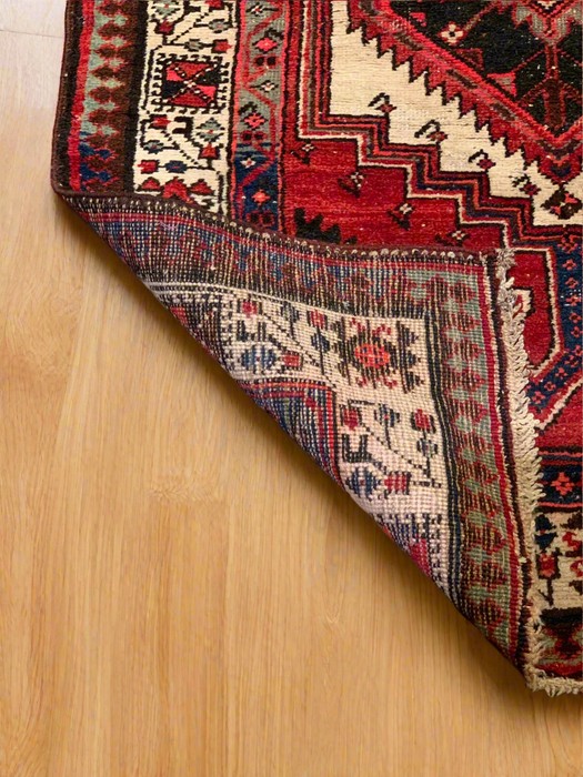 Timeless Beauty, Woven by Hand. Antique Bidjar Persian Rug, size 2' 11" x 10' 5"