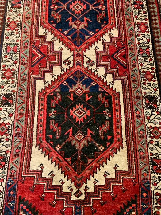 Timeless Beauty, Woven by Hand. Antique Bidjar Persian Rug, size 2' 11" x 10' 5"