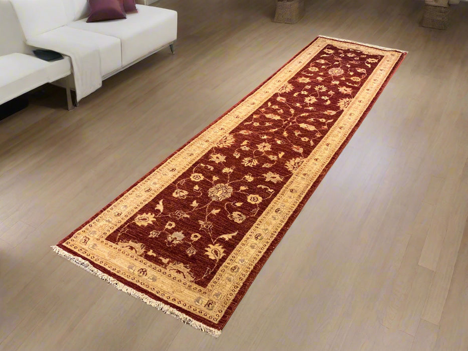 Hand-Knotted Sultanabad Vegetable-Dyed Wool Rug, 2' 7" x 10' 3"  (K)