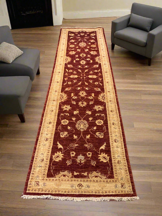 Hand-Knotted Sultanabad Vegetable-Dyed Wool Rug, 2' 7" x 10' 3"  (K)