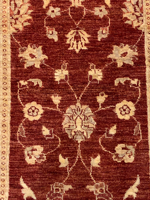 Hand-Knotted Sultanabad Vegetable-Dyed Wool Rug, 2' 7" x 10' 3"  (K)