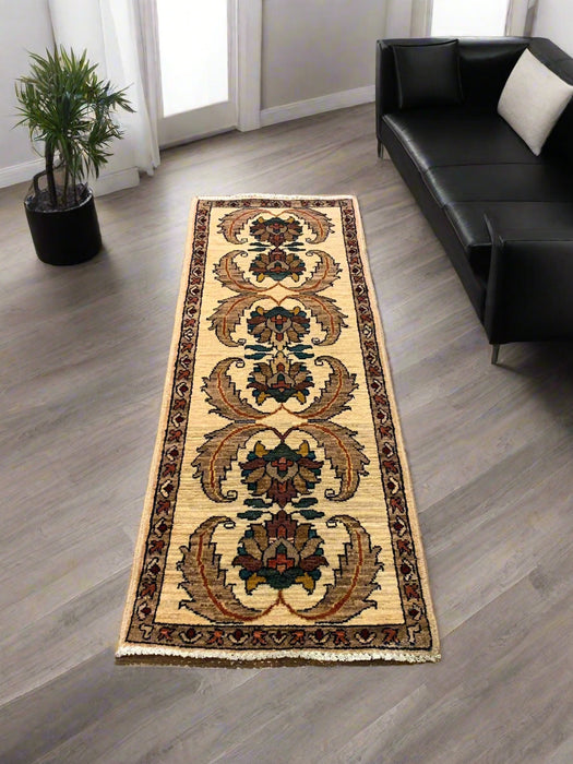 Hand-Knotted Sultanabad Vegetable-Dyed Wool Rug, 1' 8" x 4' 10" (K)
