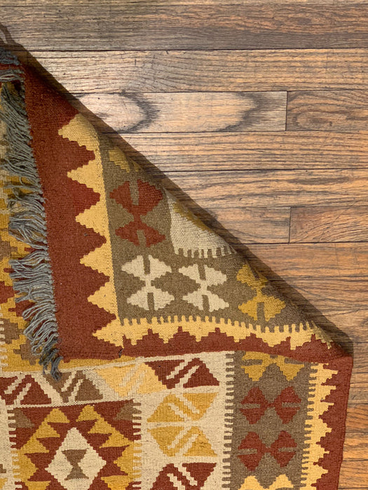 Afghan Kilim Handwoven flatweave Rug – size 2' 8" x 12' 6"