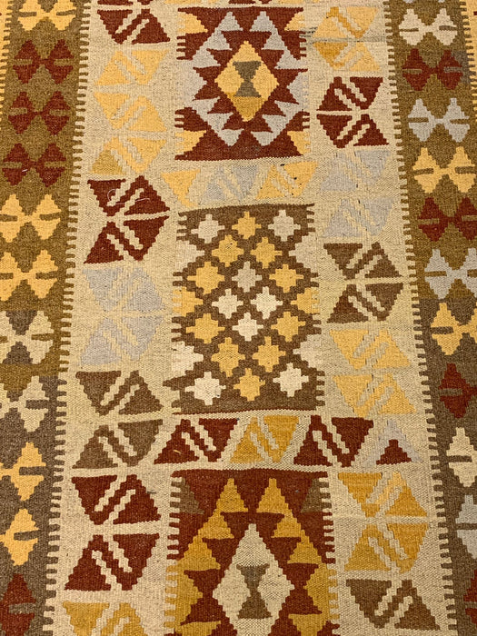 Afghan Kilim Handwoven flatweave Rug – size 2' 8" x 12' 6"