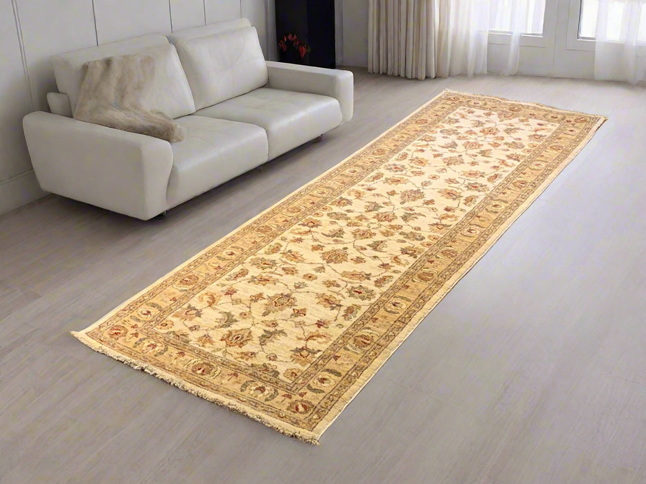 Hand-Knotted Sultanabad Vegetable-Dyed Wool Rug, 2' 8" x 8' 7"  (K)