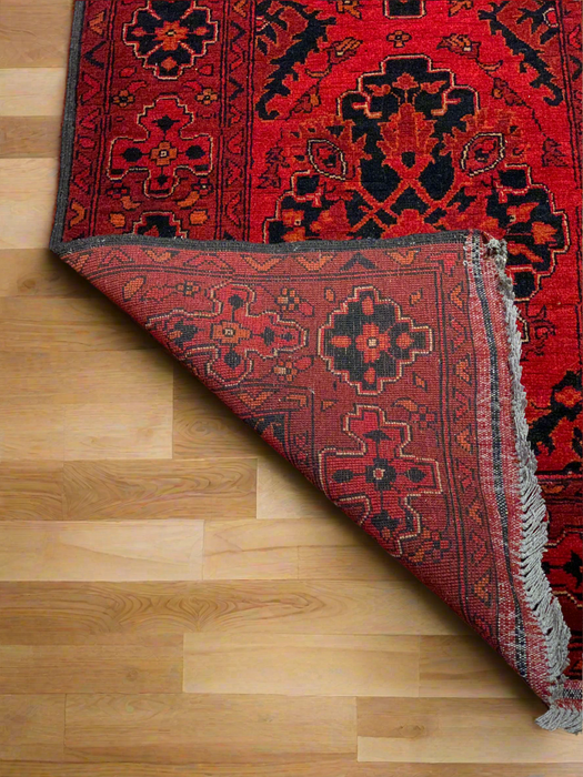 Terkaman Tribal Afghan Oriental Rug, size 2' 9" x 9' 6" (C)