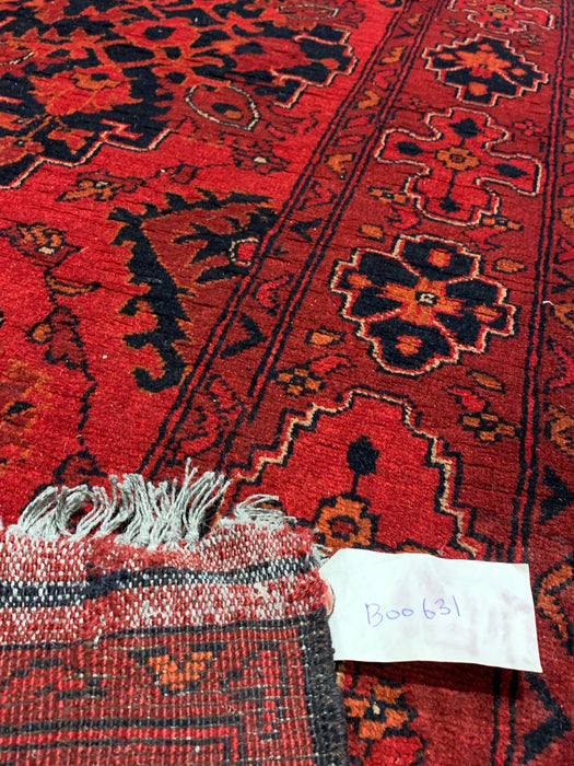 Terkaman Tribal Afghan Oriental Rug, size 2' 9" x 9' 6" (C)