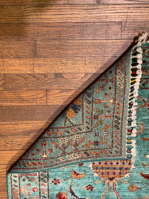 Hand-Knotted Sultanabad Vegetable-Dyed Wool Rug, 2' 9"x 8' 8"  (K)