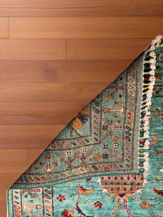 Hand-Knotted Sultanabad Vegetable-Dyed Wool Rug, 2' 9"x 8' 8"  (K)