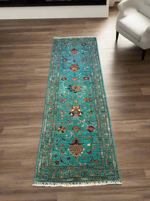 Hand-Knotted Sultanabad Vegetable-Dyed Wool Rug, 2' 9"x 8' 8"  (K)