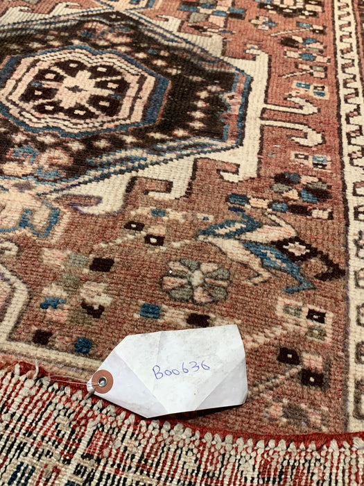 Timeless Beauty, Woven by Hand. Antique Persian Heriz Rug, size 2' 9" x 10' 11"