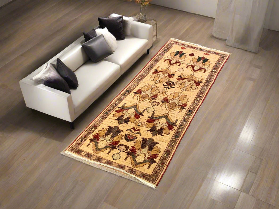 Hand-Knotted Sultanabad Vegetable-Dyed Wool Rug, 1' 8" x 4' 10"  (K)