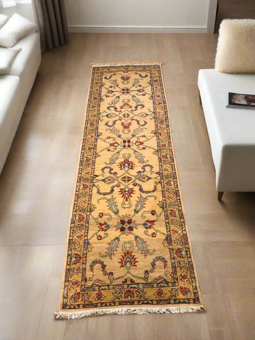 Hand-Knotted Sultanabad Vegetable-Dyed Wool Rug, 2' 8" x 8' 10"  (K)