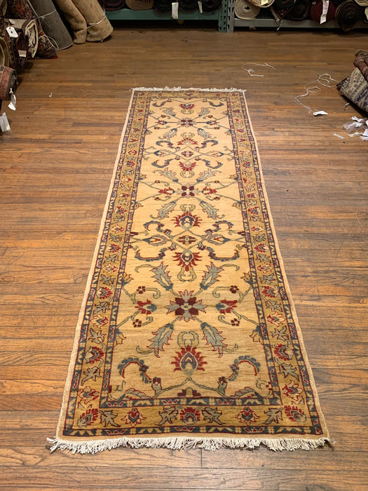 Hand-Knotted Sultanabad Vegetable-Dyed Wool Rug, 2' 8" x 8' 10"  (K)