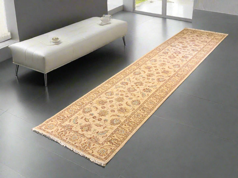 Hand-Knotted Sultanabad Vegetable-Dyed Wool Rug, 2' 5"x 11' 1"  (K)