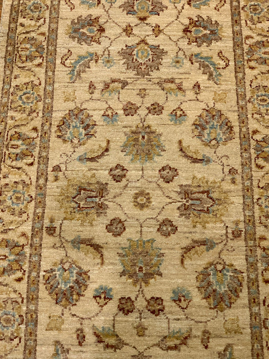 Hand-Knotted Sultanabad Vegetable-Dyed Wool Rug, 2' 5"x 11' 1"  (K)