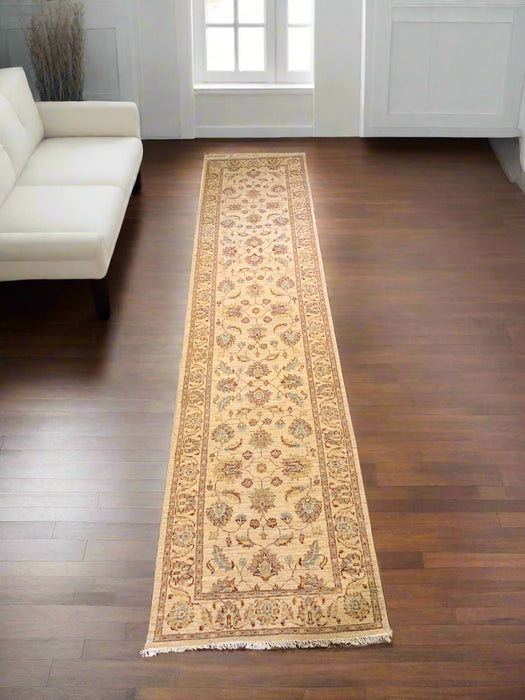 Hand-Knotted Sultanabad Vegetable-Dyed Wool Rug, 2' 5"x 11' 1"  (K)